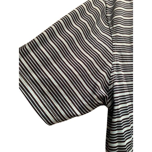 FootJoy Striped Golf Polo Shirt Mens Short Sleeve Performance Casual - Picture 3 of 8